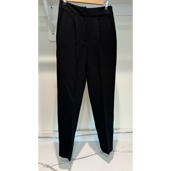 Veronika Maine Black Pleated Dress Pants Size AUS 6 Tapered Leg Work - Picture 2 of 8